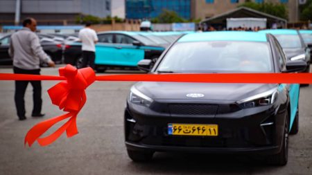 تحویل تاکسی برقی کرمان موتور