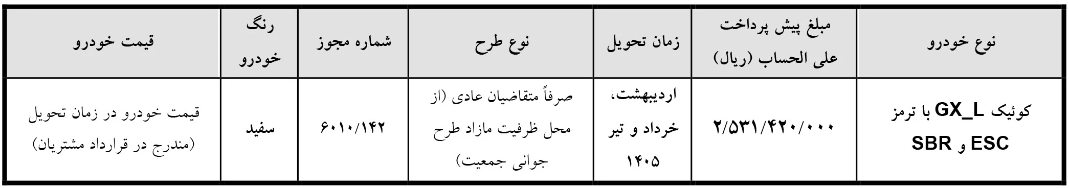 کوییک GX-L