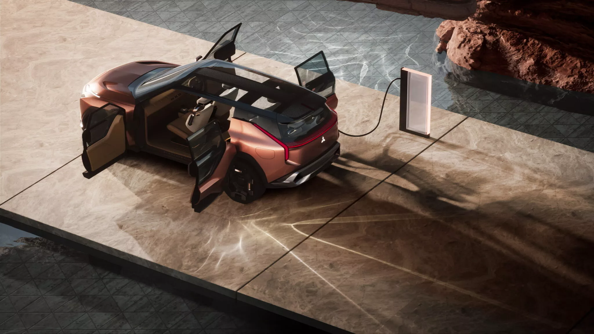 نمایی از شارژ شدن میتسوبیشی الونس