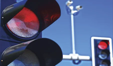تخلف عبور از چراغ قرمز