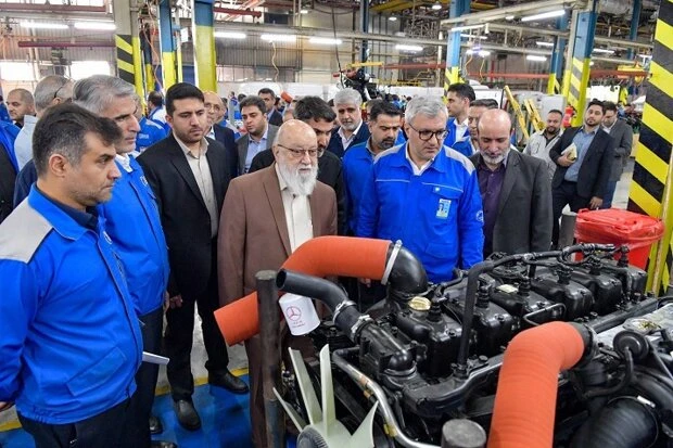 بازدید رئیس شورای شهر تهران از ایران‌خودرو دیزل