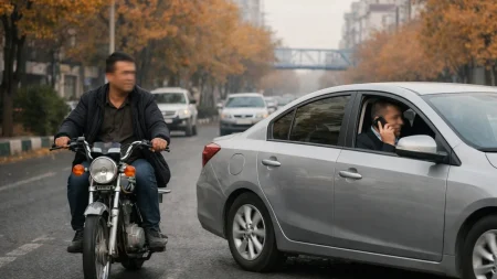 تخلفات رانندگی در پاییز